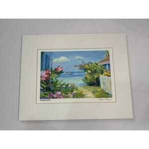 John Paul Matted Art Print NEW Hopetown Ferry Scene 8x10 Signed
